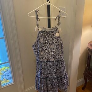 Vineyard Vines Blue and White Textured Top